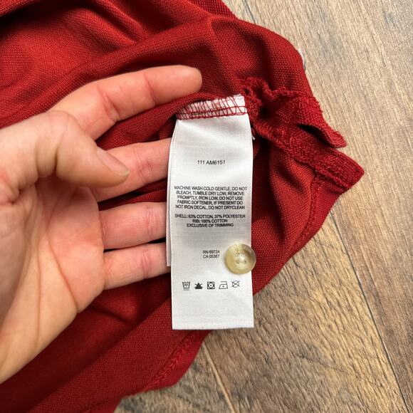 Columbia Elm Creek Polo Shirt Men's Medium Red‎ Short Sleeve Omni-Shade Fishing - Picture 6 of 9